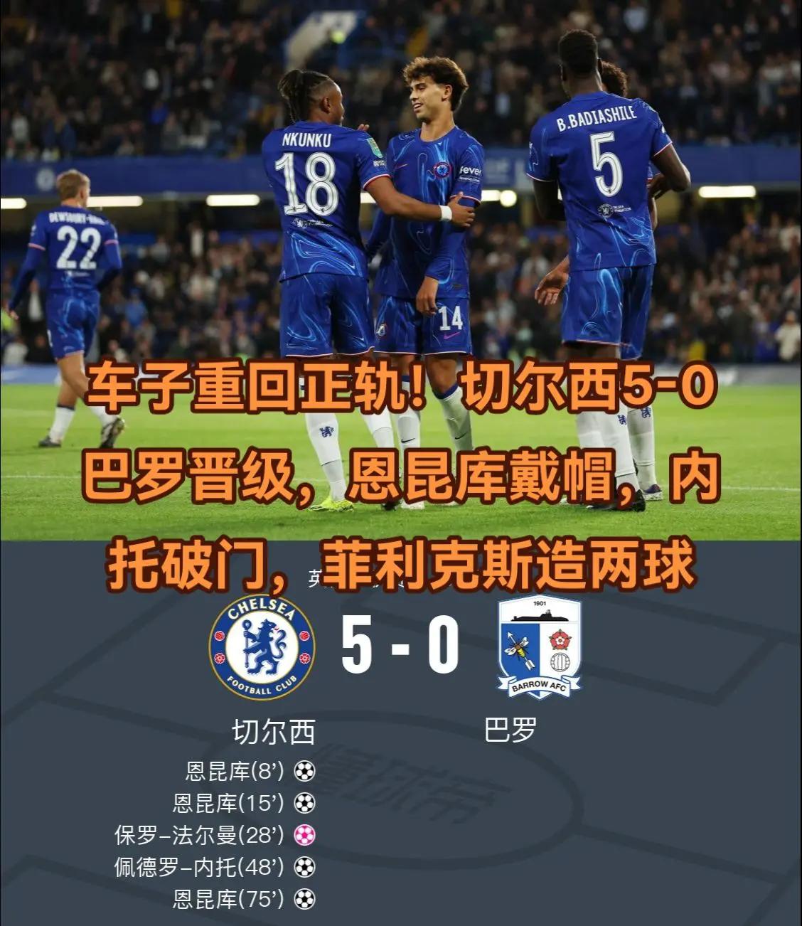 巴塞罗那力克切尔西，锁定晋级资格